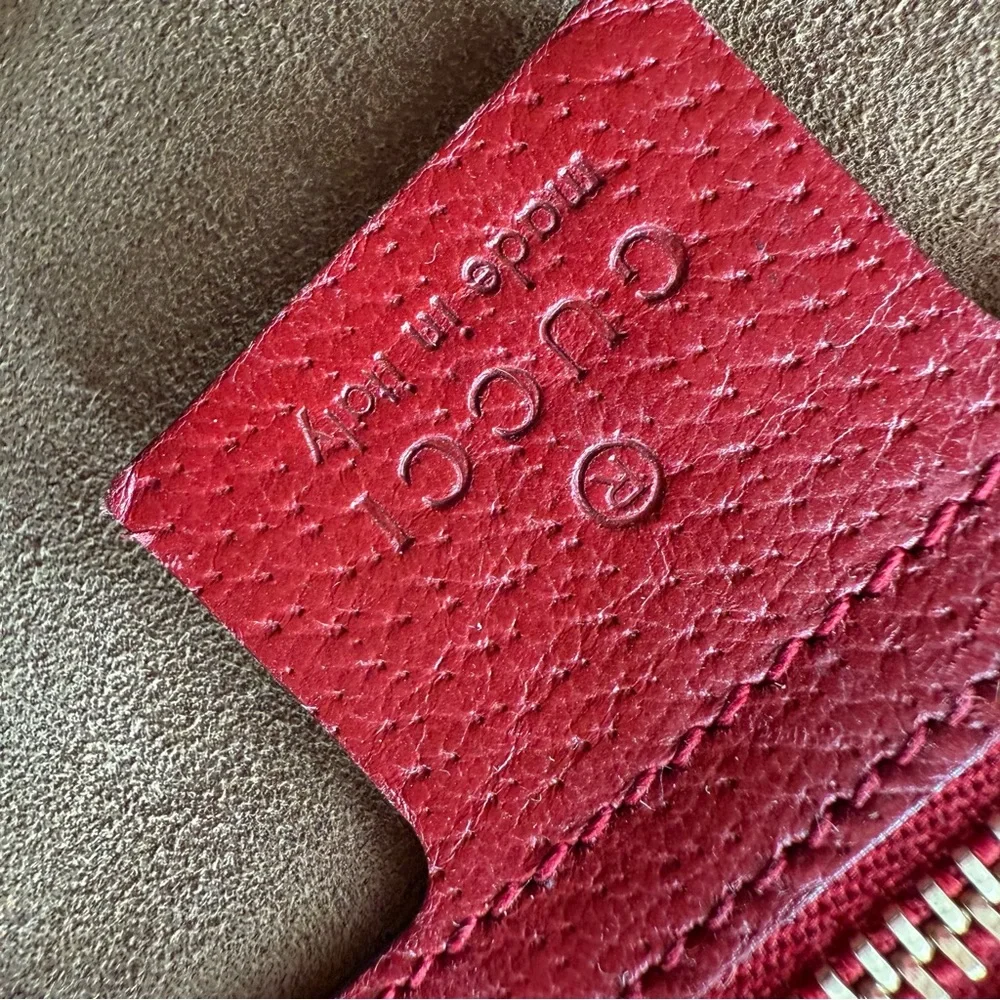 Gucci GG Supreme Monogram Tian Large Padlock Shoulder Bag Beige Multicolor - Picture 8 of 11